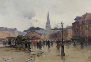 Market Day by Maurice Lenoir
