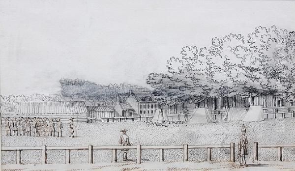 Soldier Camp, Hampton Court Green - view 1