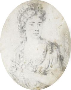 Portrait Of Sarah, Duchess Of Marlborough (1660-1744) by Bernardjr Goupy Iii Lens