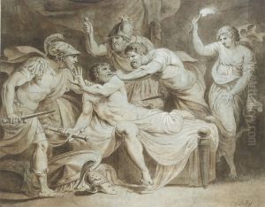 The Death Of Alcibiades by Johannes Jacobus Lens