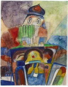 A Study For Zvon by Aristarkh Vasilievic Lentulov