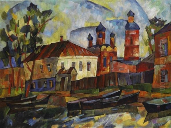 Landschaft Mit Roter Kirche - view 1