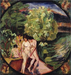 Bathers by Aristarkh Vasilievic Lentulov