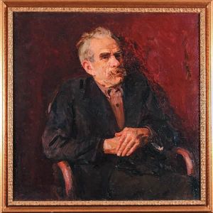 Portret Mezczyzny W Fotelu by Stanislas Lentz