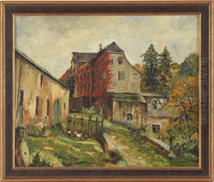 Herbstliche Dorfidylle by Karl Lenz