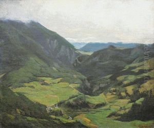 A Mountaineous Landscape by Philipp Johann W. Lenz