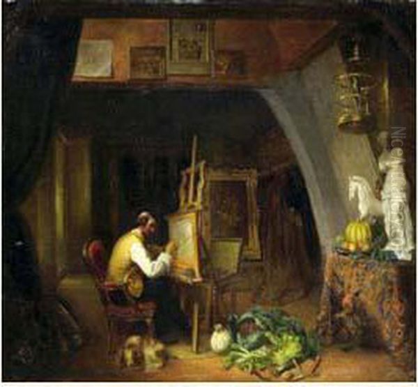 L'artiste Dans Son Atelier - view 1