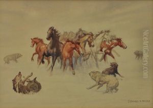 Mustangs And Wolves