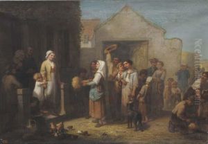 Le Debut Des Moissons by Jules Leonard