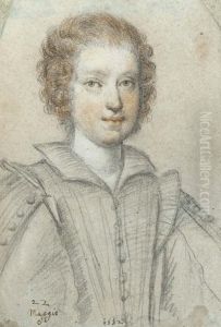 Portrait Of Settimia Manenti Of Salerno by Ippolito Leoni