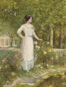 Reflections By The Pond by Franz Joseph Leopold