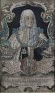 "george Ii" And "elizabetha Christina" by Johann Christian Leopold