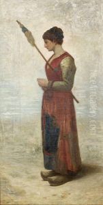 Italienne Et Sa Quenouille