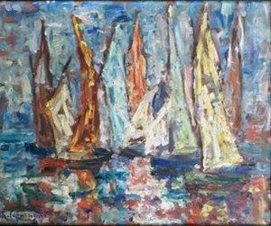 Bateaux De Peche Amarres Au Port Bateaux De Peche Amarres Au Port