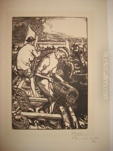 Les Pecheurs De Crevettes by Auguste Lepere