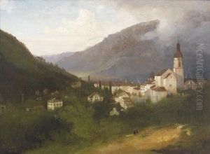 Ansicht Von Chur Mit Kathedrale St. Maria Himmelfahrt