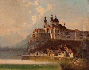 Blick Auf Stift Melk by Ferdinand Lepie