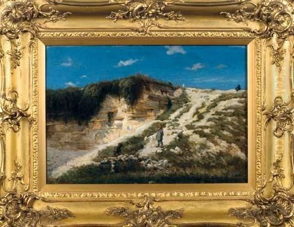 Jeune Berger Pres Des Falaises - view 1