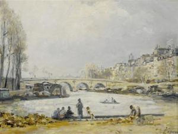 La Seine Au Pont Marie - view 1