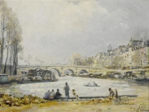 La Seine Au Pont Marie La Seine Au Pont Marie