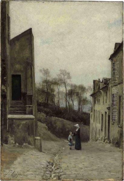 Montmartre, La Rue Cortot - view 1