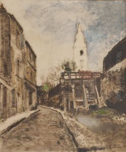 Rue Norvin A Montmartre by Marcel Leprin