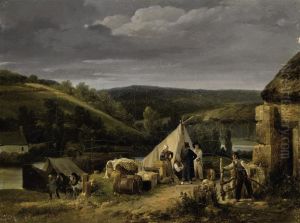 Scene De Vie En Milieu Rural by Auguste-Xavier Leprince