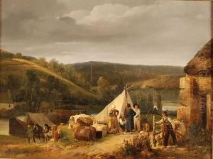 Chemin De Halage by Auguste-Xavier Leprince