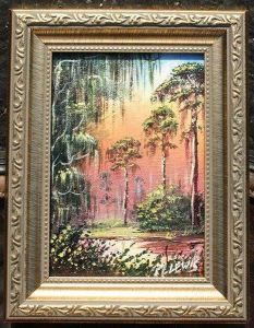 Florida Highwaymen River Landscape by Robert Leopold Leprince