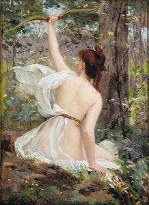 The Huntress by Eugene Louis Lequesne