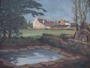 La Maison Au Bassin by Jules Leray