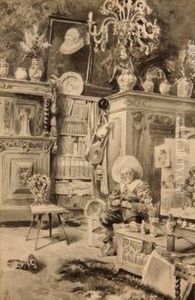 Maleren I Sitt Atelier by Vincent Stoltenberg Lerche
