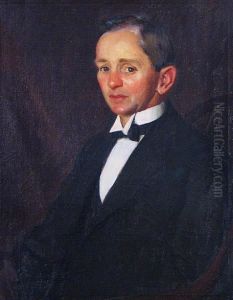 A Portrait Of A Gentleman In A Black Coat