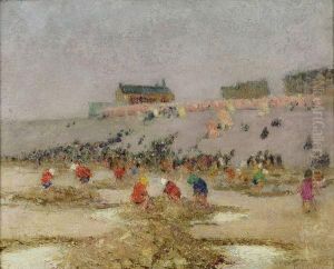 Jeu Sur La Plage by Paul Alexis Lerolle