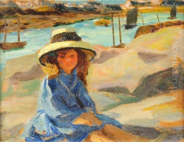 Fillette Sur La Plage - view 1