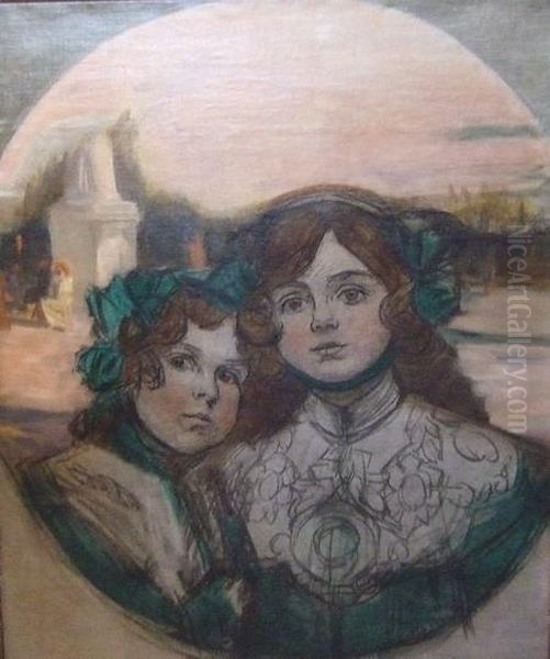 Double Portrait De Jeunes Filles - view 1