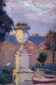 Le Jardin Du Luxembourg by Gaston Veuvenot Leroux