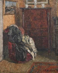 Interior Of Artist's Parlor by Henri Louis-Ph. Leroux