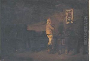 La Priere A La Vierge by Louis Eugene Leroux