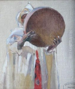 Marocain Au Tambourin by Paul Alexandre Alfr. Leroy