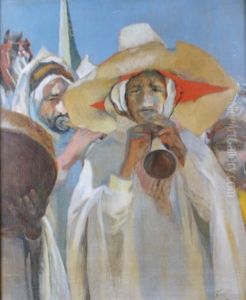 Les Musiciens Arabes by Paul Alexandre Alfr. Leroy