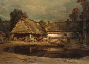 Bauerngehoft by Charles Leroy-Saint-Auber