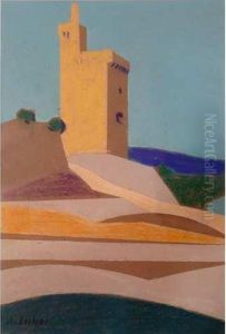 Tour De Villeneuve-les-avignon by Alfred Lesbros