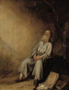 Jeremiah Mourning The Destruction Of Jerusalem by Paulus Lesire