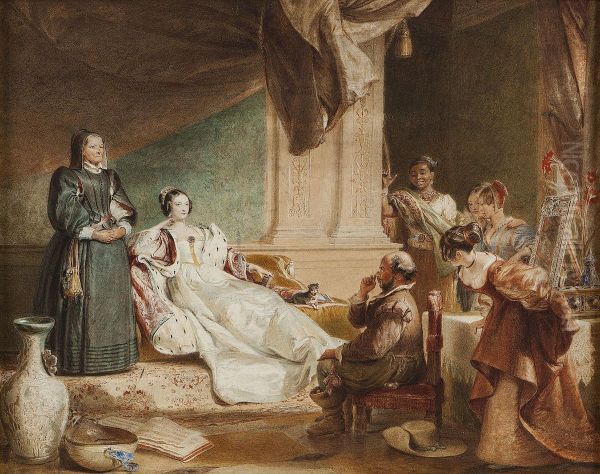 Study For Sancho Panza In The Apartment Of The Duchess by Charles Robert Leslie
