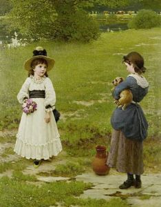 The Town And Country Mouse by George Dunlop, R.A., Leslie