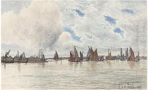 The Thames At Halfway Reach by Francis Seymour Leslie
