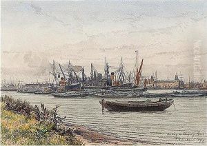 Coaling At Bugsby's Reach by Francis Seymour Leslie