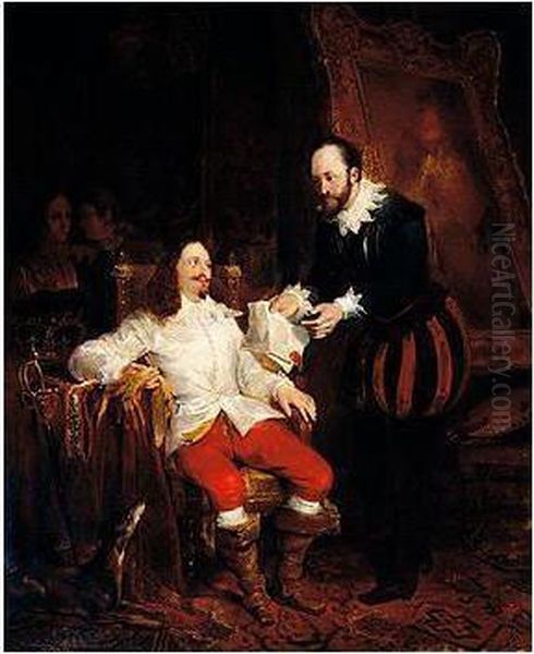 The Rubens Portrait - Charles I And Attendants In An Interior - view 1
