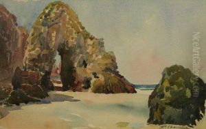Rocky Beach by Thomas Leslie